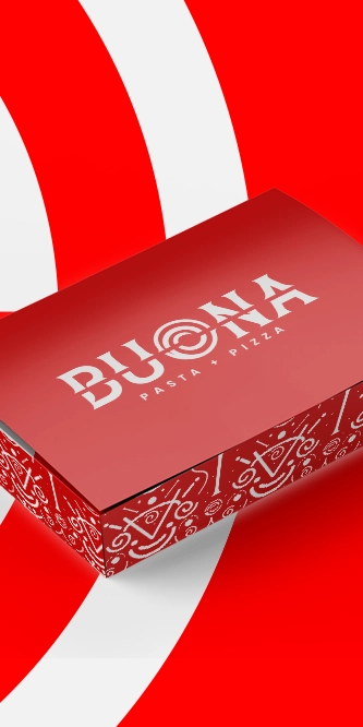 Buona — Packaging oscuro